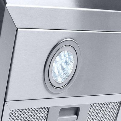 Coifa De Parede 60cm Vidro Reto Duto Slim Fogatti Inox 220V