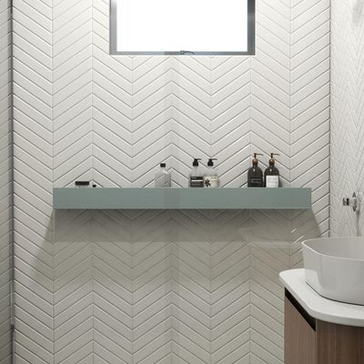 Porta Shampoo Linear 120cm Chumbo Fosco
