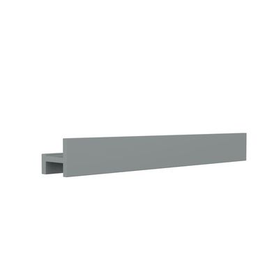 Porta Shampoo Linear 80cm Chumbo Fosco