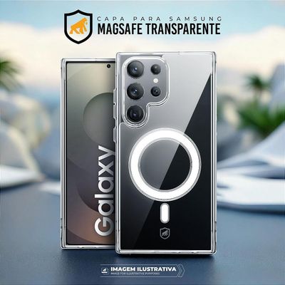 Capa MagSafe para Samsung Galaxy S25 Ultra - Transparente - Gshield