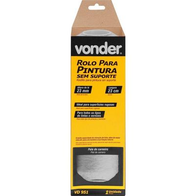 Rolo Pele Carneiro Para Pintura 23cm Sem Suporte Vd 951 Vonder