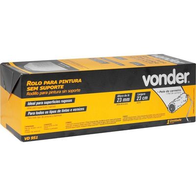 Rolo Pele Carneiro Para Pintura 23cm Sem Suporte Vd 951 Vonder