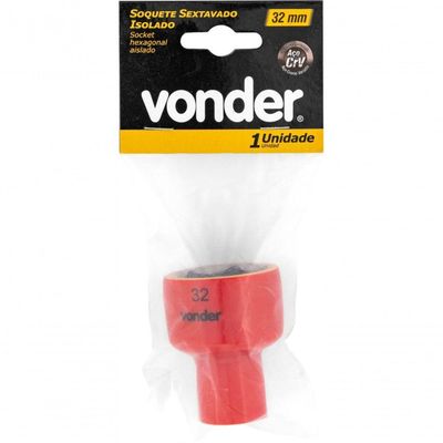 Soquete Isolado Sextavado Encaixe 1-2'' 32mm Iec60900 Vonder