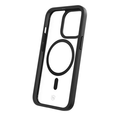 Kit Capa Magsafe Preta e Pelicula Dual Glass Preta para iPhone 14 Pro - Gshield