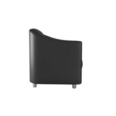 Poltrona Decorativa Confortável Para Descanço Bia Matrix Sintetico Preto