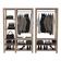 Organizadores Closet Duplo Aberto Madeira Pinus