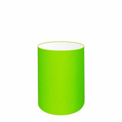 Cúpula Abajur E Luminária Cilíndrica Vivare Cp-7004 ø15x25cm - Bocal Nacional Verde-limão