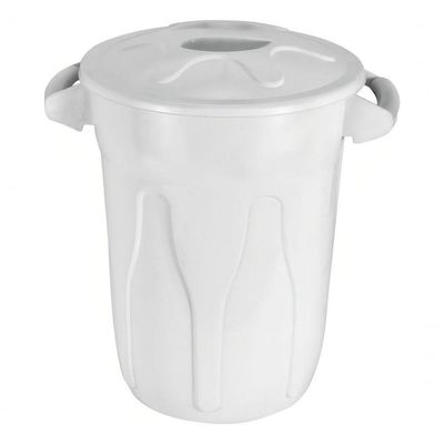 Lixeira Cesto Balde Com Tampa 60 Litros Branco Jsn