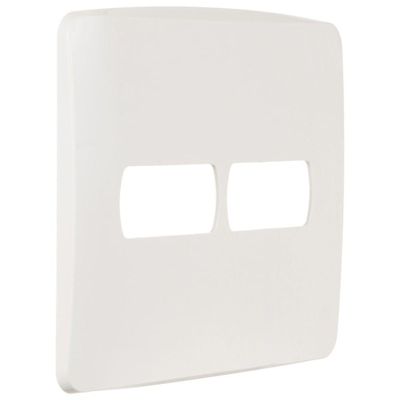 Placa 4x4 2 Postos Separados Branca Miluz - S3b77420 - Schneider Placa 4x4 2 Postos Separados Br Schneide