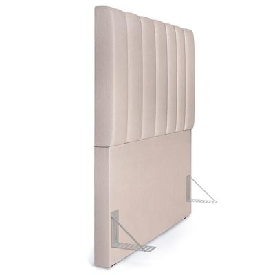 Cabeceira Cama Box Painel Solteiro 100 cm Dália W01 Linho Cru - Lyam Decor