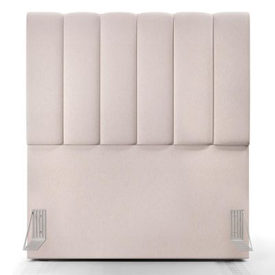 Cabeceira Cama Box Painel Solteiro 100 cm Dália W01 Linho Cru - Lyam Decor