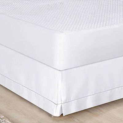 Saia Para Cama Box 200 Fios Bia King 01 Peça 80% Algodão 20% Poliéster - Branco