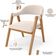 Kit 04 Cadeiras de Jantar e Estar Living Estofada Nadja L02 Suede Bege - Lyam Decor