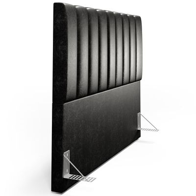 Cabeceira Cama Box Casal King 195 cm Dália W01 Courissimo Preto - Lyam Decor
