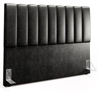 Cabeceira Cama Box Casal King 195 cm Dália W01 Courissimo Preto - Lyam Decor
