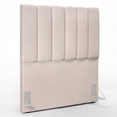 Kit Cabeceira Cama Box Solteiro 100cm Com Calçadeira Recamier Baú Dália W01 Linho Cru - Lyam Decor