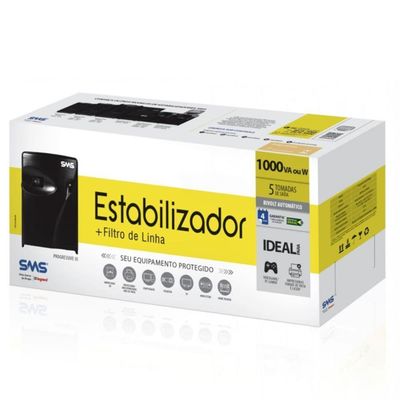 Estabilizador Sms Progressive Iii 1000va Bivolt - 16216