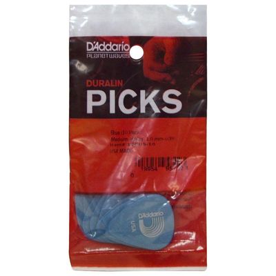 Palheta Para Guitarra Duralin Formato Standard Media 1dbu5-10 Pacote Com 10 Pecas