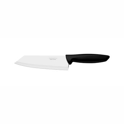 Faca para Fatiar e Picar com Lâmina em Aço Inox e Cabo de Polipropileno 6" Plenus Preta - Tramontina Preto