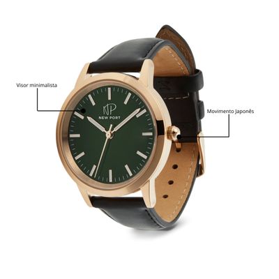 Relógio de Luxo Masculino Clássico Analógico Casual New Port