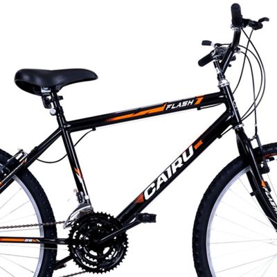 Bicicleta Aro26 21m. Masc. F.fio Flash Cairu - 320835 Preto - Laranja