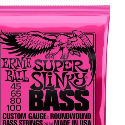 Encordoamento Para Contrabaixo Niquel .045 Super Slinky Ernie Ball