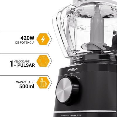 Processador Philco 420W Jarra Para 500ml PMN04A 220V