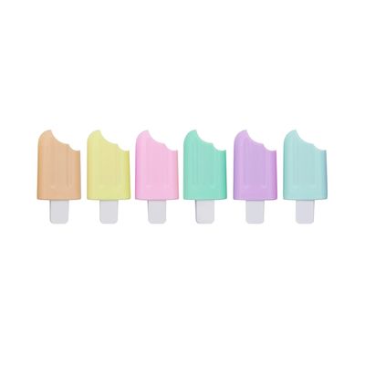 Marcador de Texto Leonora Mini Picolé Pastel Trend com 6 Cores