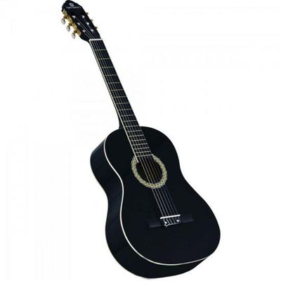 Violão Acustico Classico Nylon Gc-10bk Preto Harmonics