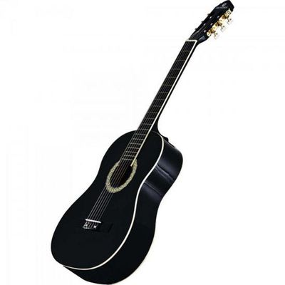 Violão Acustico Classico Nylon Gc-10bk Preto Harmonics