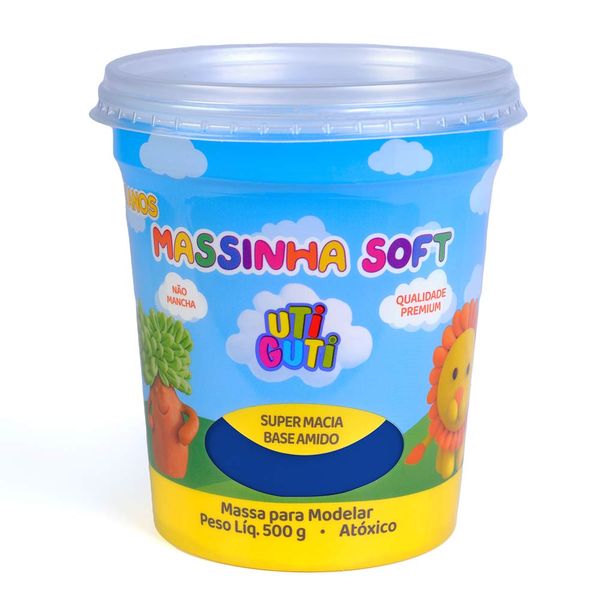 Massa De Modelar Soft Utiguti 500g Azul Escuro Fila Canson Massa De Modelar Soft Utiguti 500g Azul Escuro Fila Canson