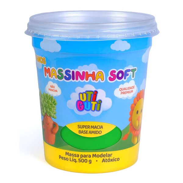 Massa De Modelar Soft Utiguti 500g Verde Claro Fila Canson