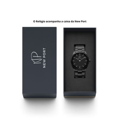 Relógio Masculino Casual Analógico Elegante Robusto New Port