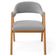 Cadeira de Jantar e Estar Living Estofada Nadja L02 Bouclê Cinza - Lyam Decor