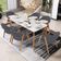 Kit 04 Cadeiras de Jantar e Estar Living Estofada Nadja L02 Suede Cinza - Lyam Decor