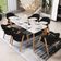Kit 02 Cadeiras de Jantar e Estar Living Estofada Nadja L02 Bouclê Preto - Lyam Decor