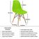 Conjunto 10 Cadeiras Charles Eames Eiffel Wood Base Madeira - Verde