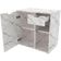 Gabinete De Banheiro 60 Cm 1 Porta Com Cuba Romana Mármore Branco