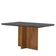 Mesa Para Sala De Jantar Olimpia 120cm Em Mdf E Vidro Grafite Imbuia Ripado Grafite