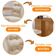 Mesa Olimpia 120 Mdf Com 4 Cadeiras Carol Veludo Creme Naturalle