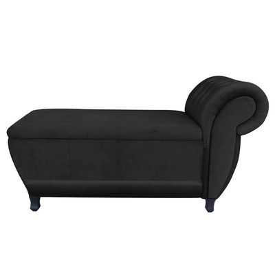 Recamier Goya Veludo Preto