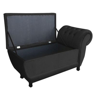 Recamier Goya Veludo Preto