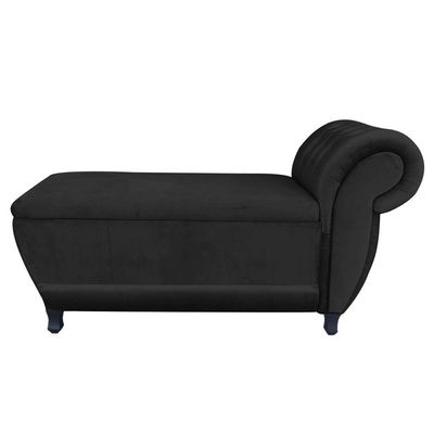 Recamier Goya Veludo Preto