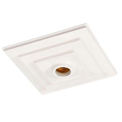 Plafon Quadrado Branco Pq 20cm - 859001-500 - Pavilonis Plafonier Pq Branco Diam.20cm Vialux - 859001-500 - Pavilonis