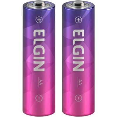 Pilha Pequena Aa Recarregável 2500mah Embalagem Com 2 Peças - 91100 - Elgin
