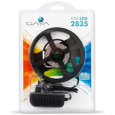 Fita De Led 2835 12 Volts 4,8 Watts 2,5 Metros 3000k - 9036 - Gaya