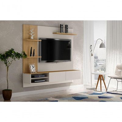 Home Suspenso Montana 2 Portas 3 Prateleiras Valdemóveis Off White-cinamomo