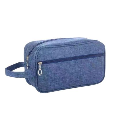 Necessaire Bolsa Para Maquiagem E Cosméticos Multifuncional Portátil Impermeável Azul