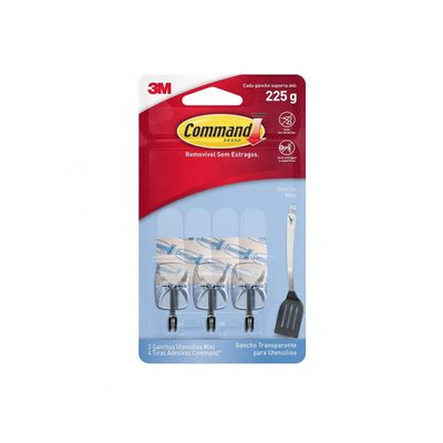 Gancho Command 3M Utensilios Peq (3Pcs) Blister
