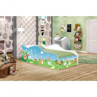 Mini Cama Fun Fazendinha Infantil Com Colchão